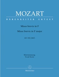 Missa Brevis in F, K. 192 SATB Vocal Score cover Thumbnail